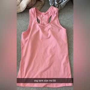DSG Pink Racerback Tank Top